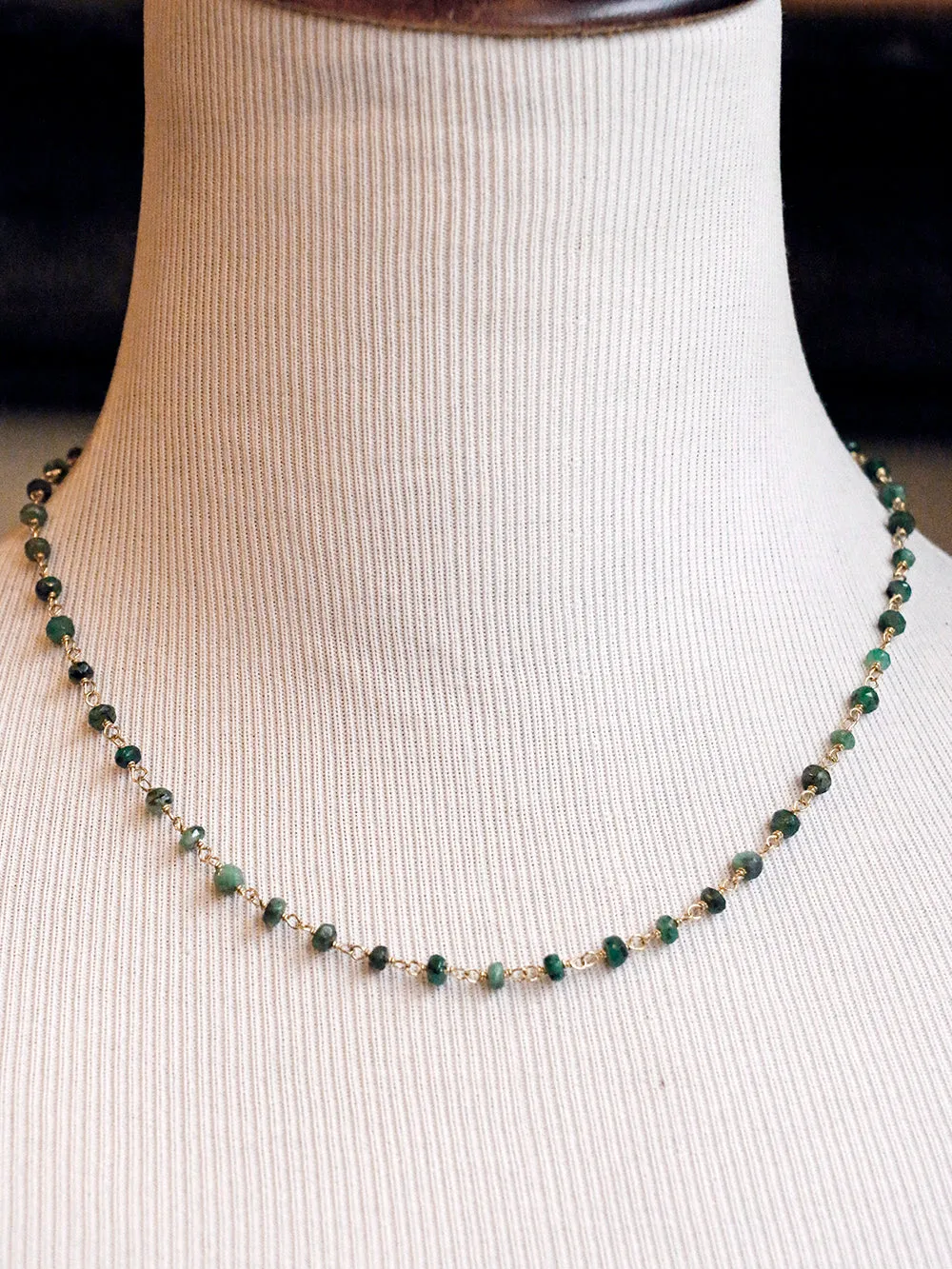 Susan Rifkin Beaded Emerald Necklace