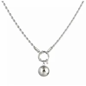 Victoria Ball Charm Necklace - Gold or Silver