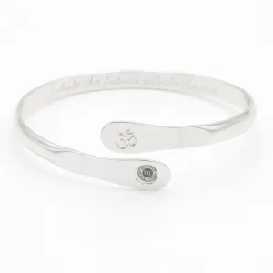 Yoga Bracelets, Om Bracelets, Engraved Bracelets Inhale the future exhale the past- The Om Symbol